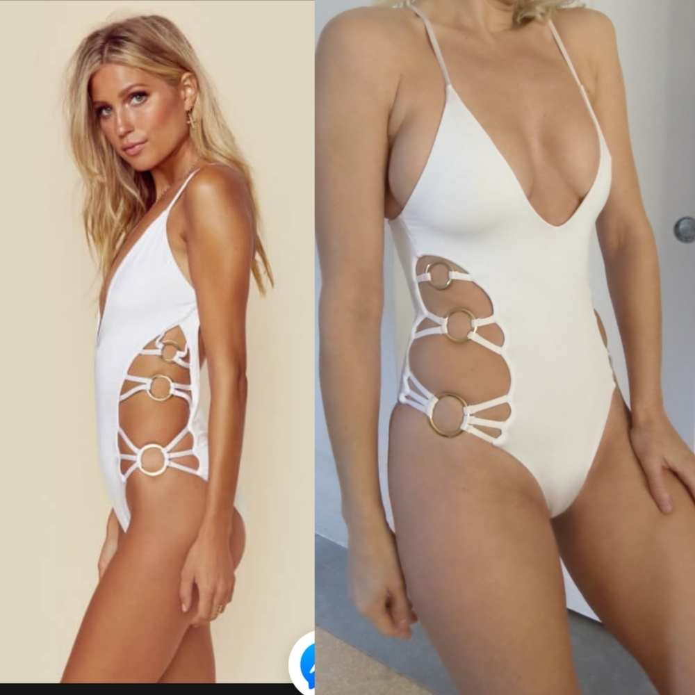 🚫trade W @aahtynn ONLY! Nwot BL Intermix o ring high cut out side 1 piece - Picture 6 of 7
